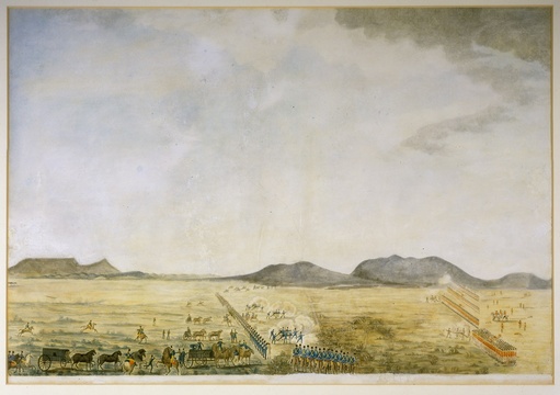 Battle of Blaauwberg by an unknown artist Iziko William Fehr Collection